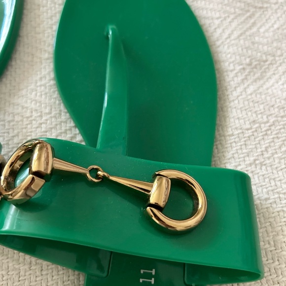 Jeffrey Campbell Emerald Sandals with Gold Accents - Picture 4 of 4